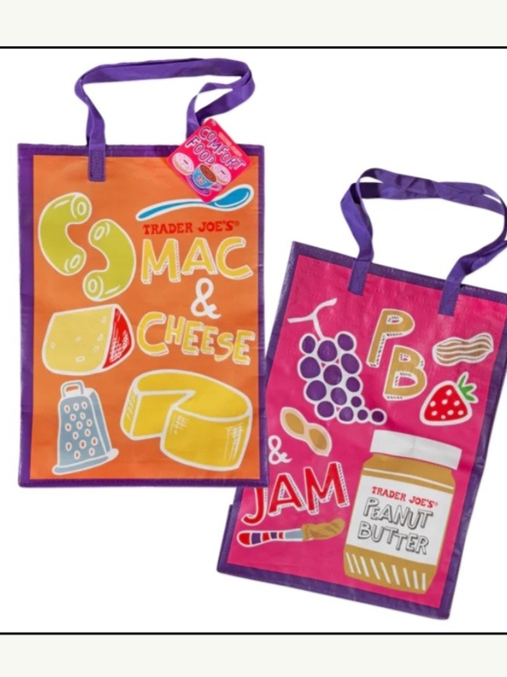 Trader Joe's Mac & Cheese + PB & Jam Tote